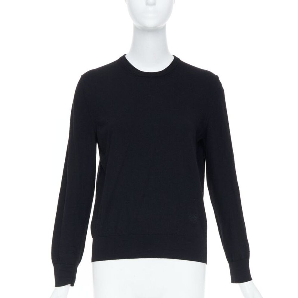 Loewe Black Merino Wool Anagram Logo Sweater